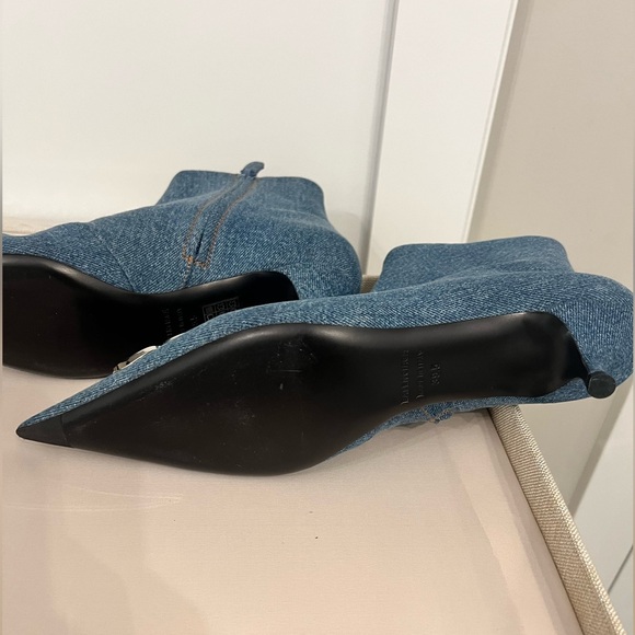 Balenciaga pointed toe denim ankle boots - pristine condition size 9 (39) - Picture 3 of 4